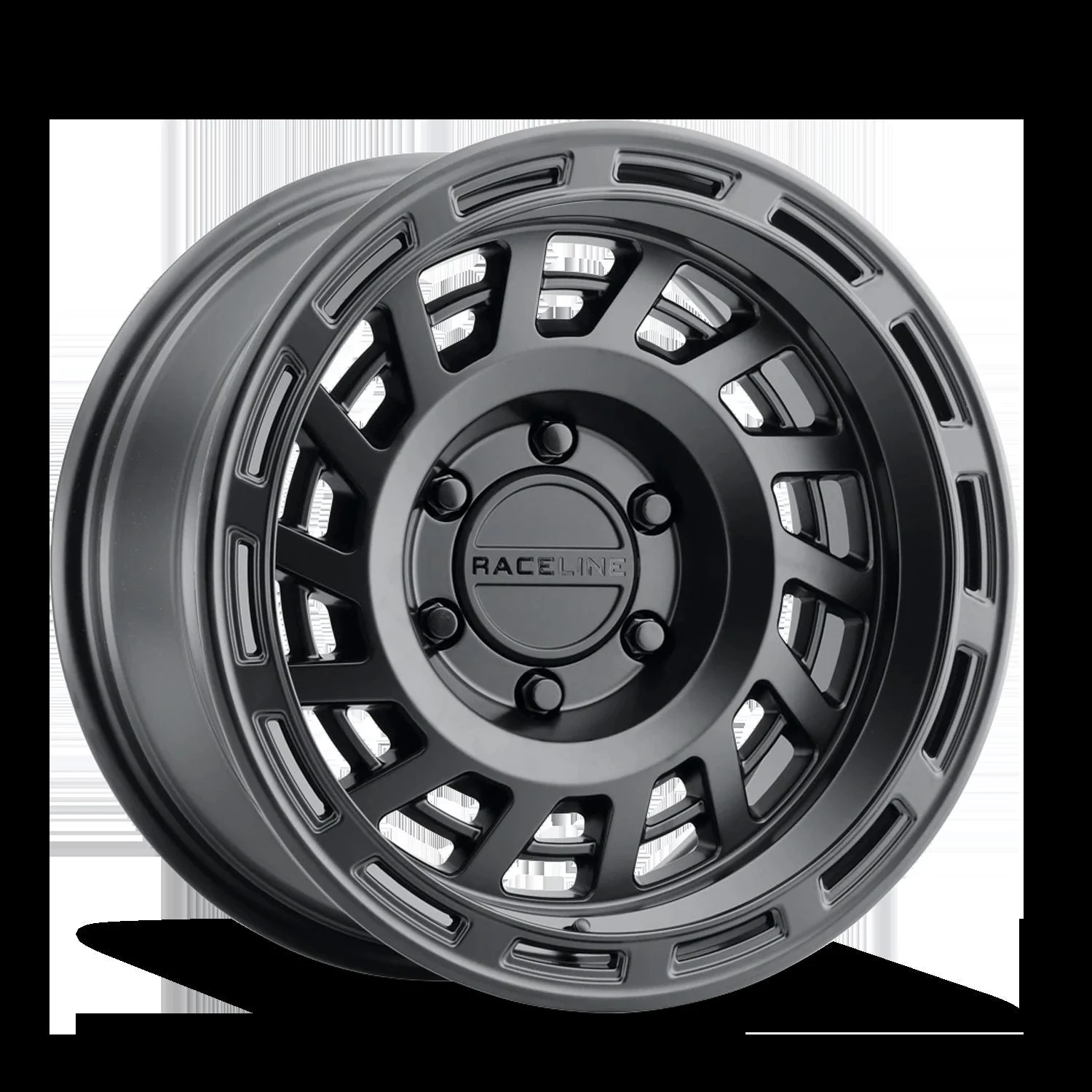 Raceline 957B-78562-00 - Aluminum Wheels 17x8.5 Halo 957B Satin Black 0 Offset 6 on 120 Bolt Pattern 67.1 Bore