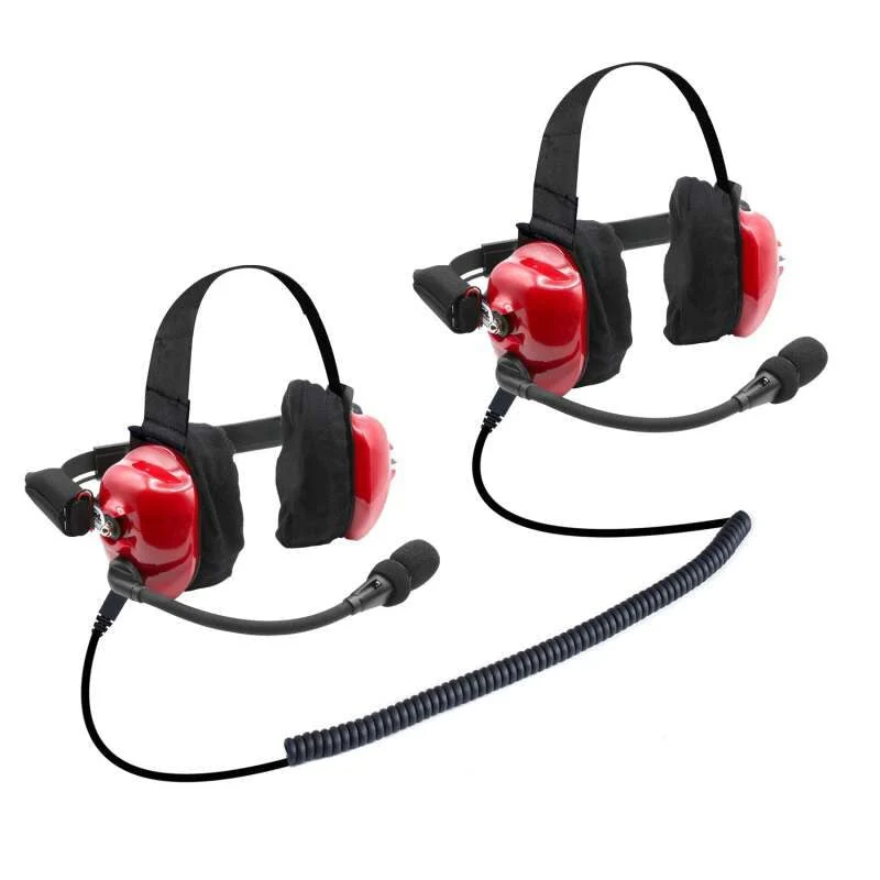 Rugged Radios H80-X2 - H80 Track Talk Linkable Intercom Headsets - Bring The Conversation... NASCAR event