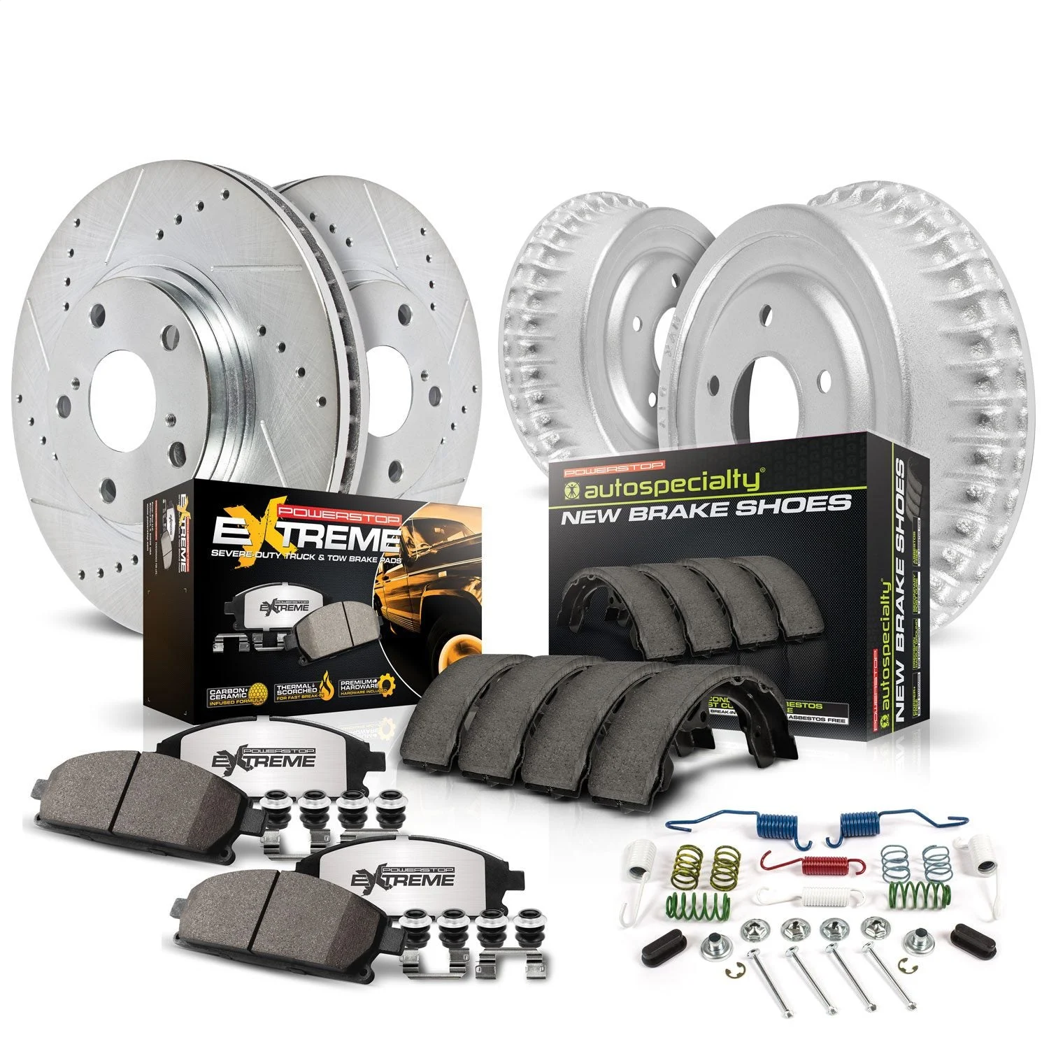 PowerStop K15212DK-36 - Power Stop 01-02 Toyota 4Runner Front & Rear Z36 Truck & Tow Brake Kit