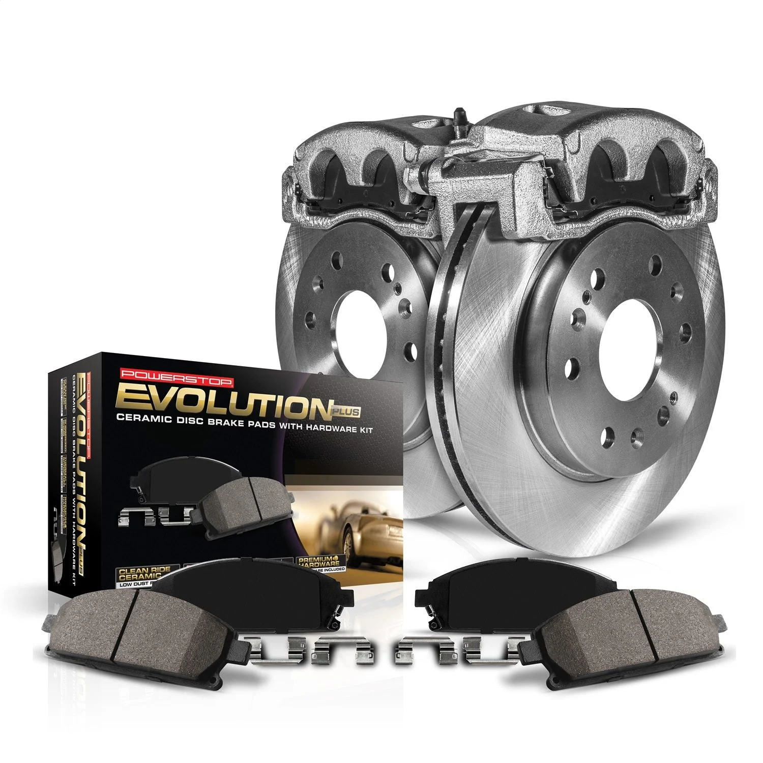 PowerStop KCOE6697 - Power Stop 00-03 Mercedes-Benz CLK430 Rear Autospecialty Brake Kit w/Calipers