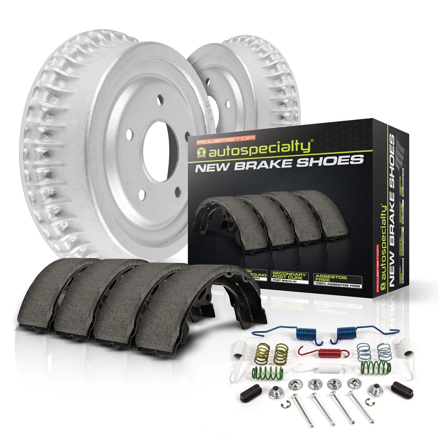 PowerStop KOE15314DK - Power Stop 98-02 Toyota Tacoma 2WD Rear Autospecialty Drum Kit