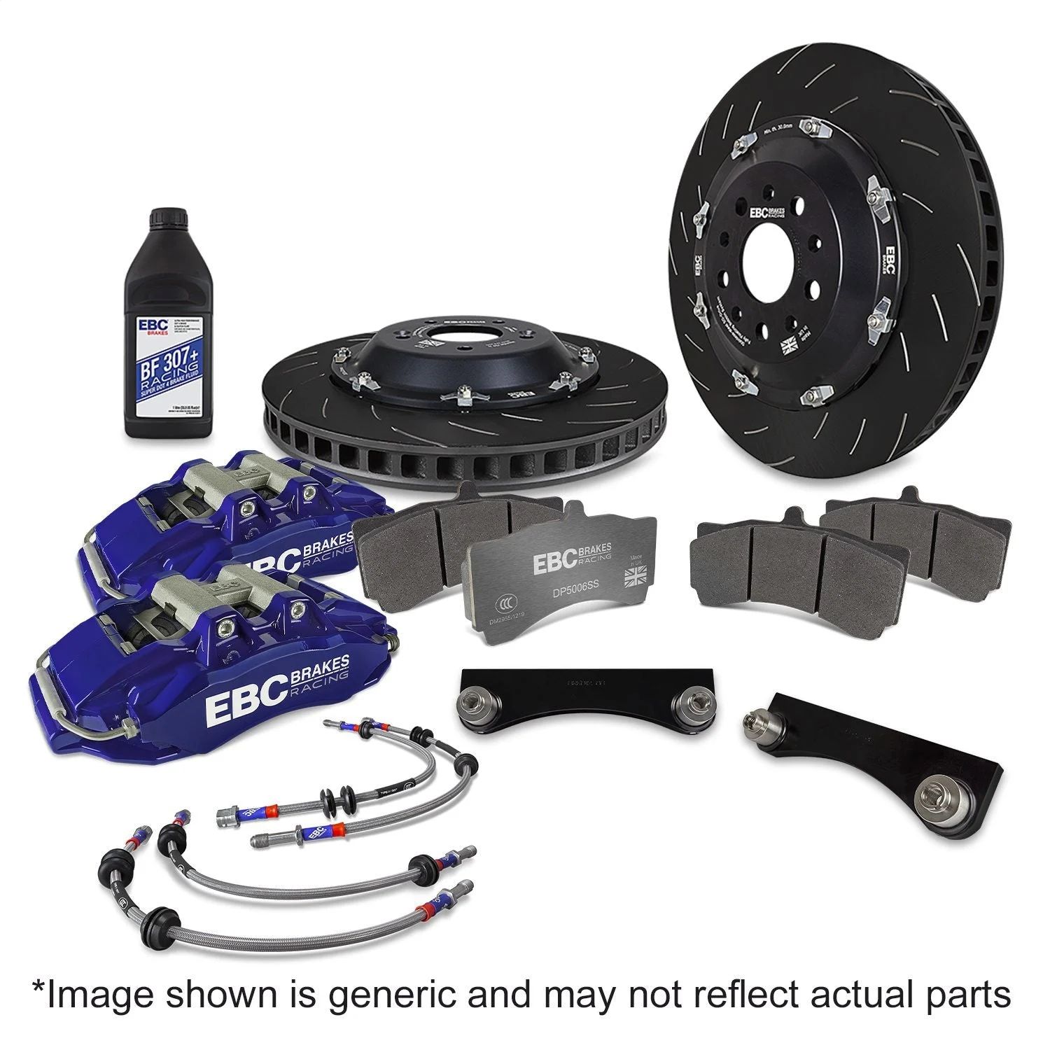 EBC BBK050BLU-1 - Racing 07-13 BMW M3 (E90/E92/E82) Blue Apollo-6 Calipers 380mm Rotors Front Big Brake Kit