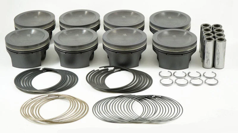 Mahle Motorsport 930256252 - Mahle MS Piston Set SBF 281ci 3.551in Bore 3.543stk 5.933in Rod .866 Pin 0cc 11.9 CR Set of 8