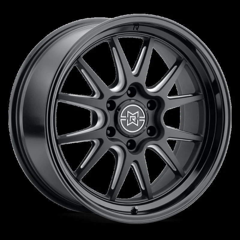 Method Wheels MR80231088518N - Method Raised MR802 22x10 / 8x180 BP / -18mm Offset / 124.1mm Bore - Double Black Milled Wheel