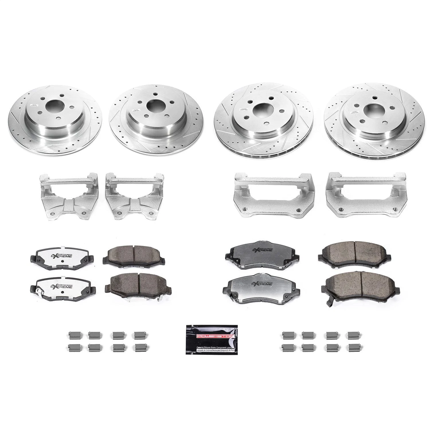 PowerStop BBK-JK-001 - Power Stop 07-17 Jeep Wrangler Front & Rear Big Brake Conversion Kit