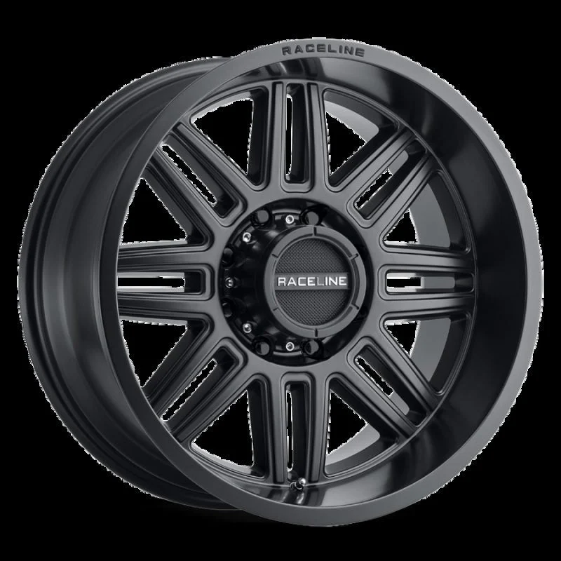 Raceline 948B-89088-12 - 948B Split 18x9in / 8x180 BP / -12mm Offset / 124.2mm Bore - Satin Black Wheel