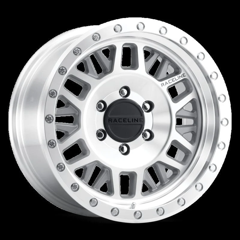Raceline 951MC-78560-00 - 951MC Ryno 17x8.5in / 6x139.7 BP / 0mm Offset / 106.1mm Bore - Machined Wheel