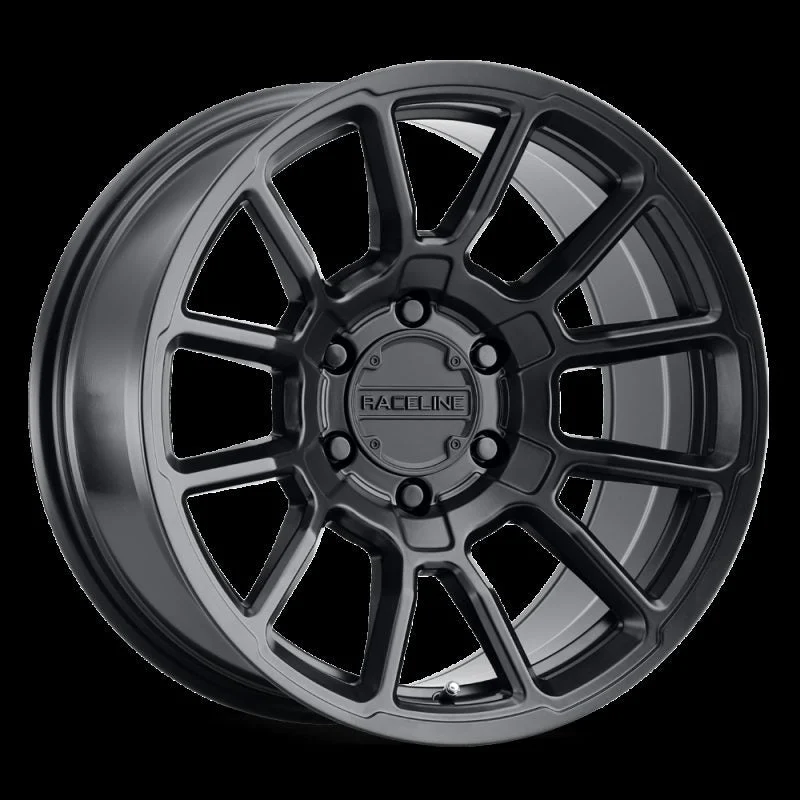 Raceline 950B-29081-00 - 950B Gauge 20x9in / 8x170 BP / 0mm Offset / 125.2mm Bore - Satin Black Wheel