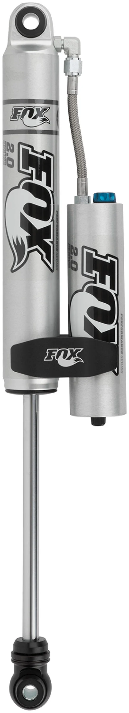 Fox 985-26-055 - 2.0 Factory Series 14.1in. Smooth Body Res. Shock w/CD Adj. / Std Travel / Eyelet Ends - Black