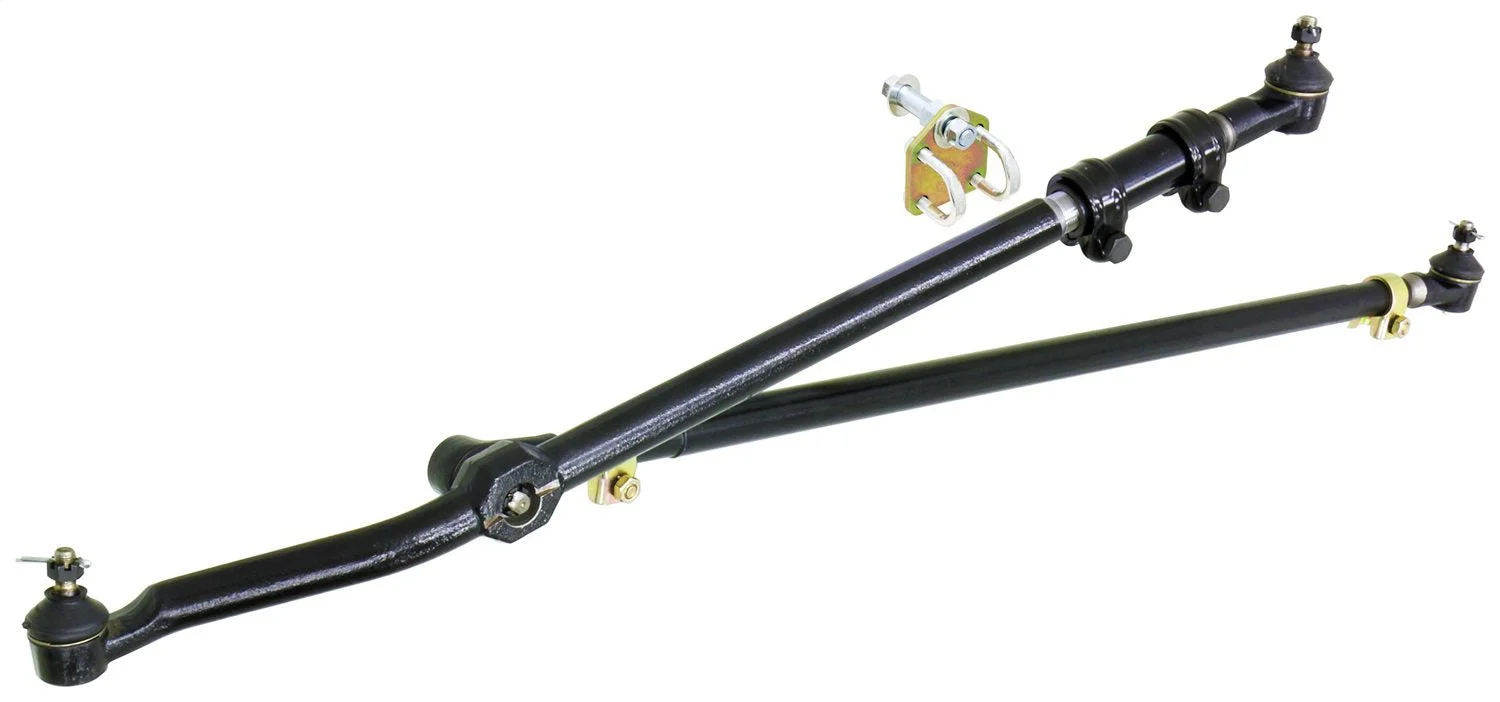 RockJock CE-9701 - Currectlync Steering System 97-06 Wrangler TJ and LJ Unlimited/XJ/MJ Bolt-On Includes 1 1/4 Inch Diameter Tie Rod/Forged Drag Link HD Steering Stabilizer Shock Mounting Kit  4x4