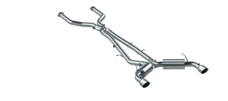 MBRP S4400304 - 3 Inch Cat Back Exhaust System Dual Rear For 16-24 Infiniti Q50 3.0L RWD/AWD T304 Stainless Steel