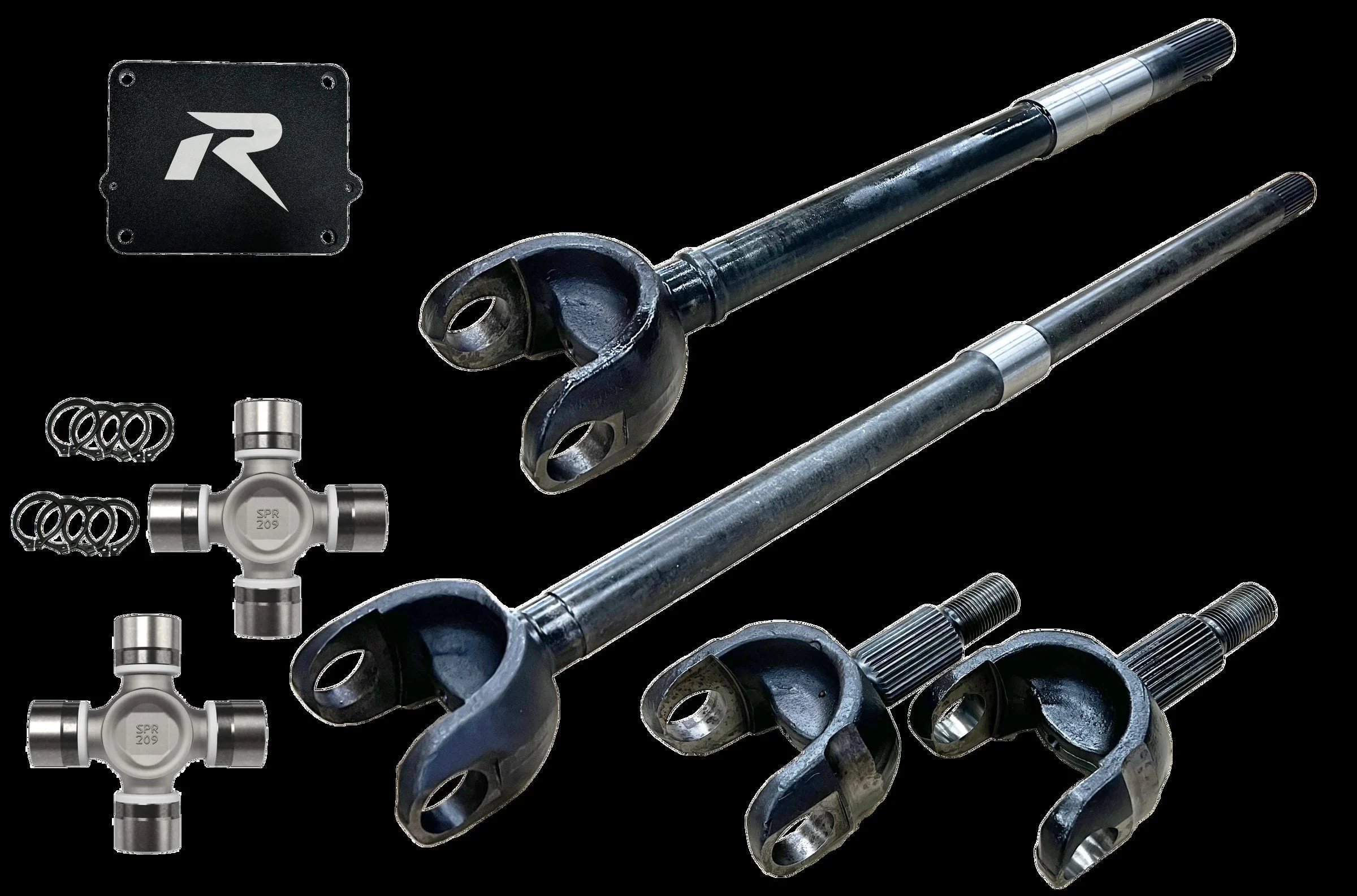 Revolution Gear And Axle DC-D44-JLJT-1PC - Jeep Wrangler JL and JT 1-Piece Chromoly Discovery Series Front Axle Kit Revolution Gear
