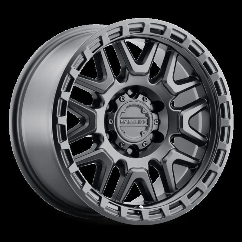 Raceline 953B-78562-00 - 953B Krank 17x8.5in / 6x120 BP / 0mm Offset / 67.1mm Bore - Satin Black Wheel