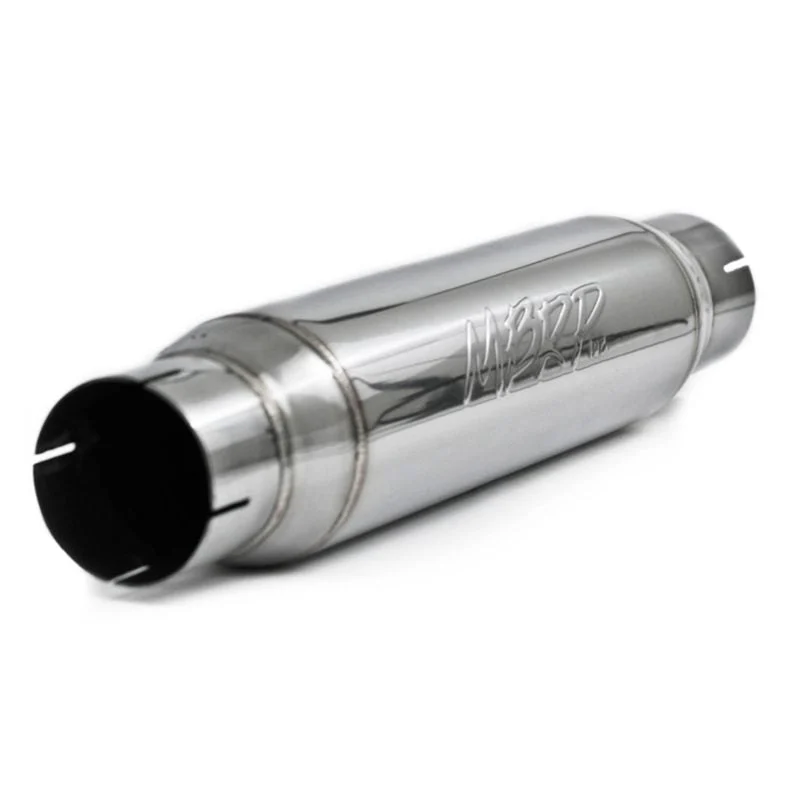 MBRP R1013 - Exhaust Resonator 3 Inch Inlet/Outlet16 Inch Body 20 Inch Overall T304 Stainless Steel