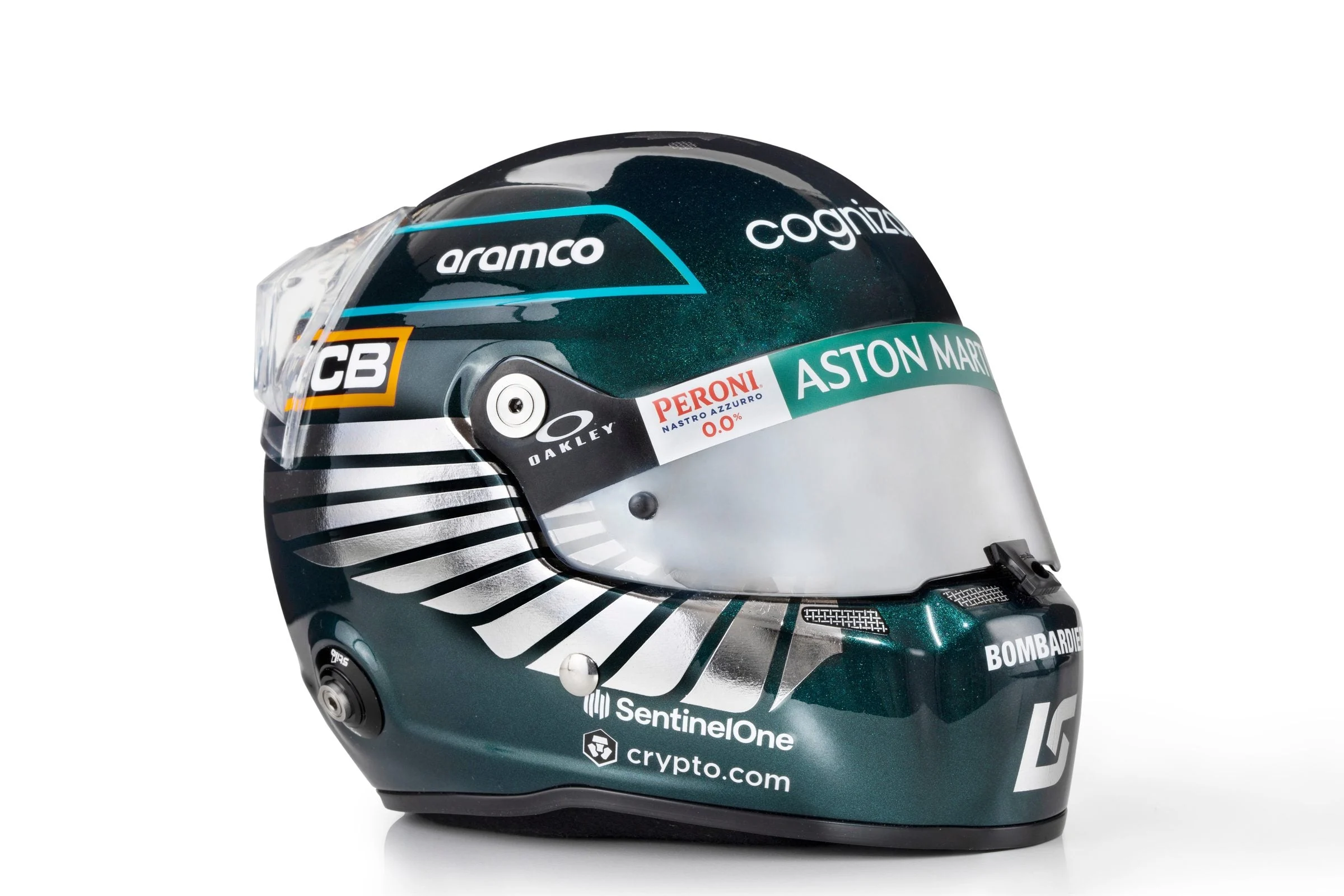 Stilo MH2303 - ST5 Mini Helmet- Lance Stroll / Aston Martin 2023 Regular Season Livery