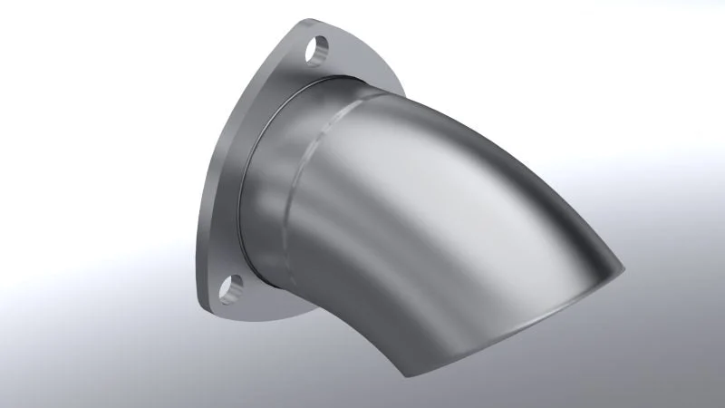 QTP 11300 - 3in Bolt-On QTEC Adjustable Turn Down
