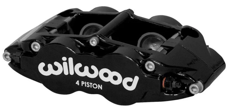 Wilwood 120-14438-BK - Caliper Forged Narrow Superlite FNSL4R-DS Dust Seal 1.12/1.12 1.10in Rotor Width - Black