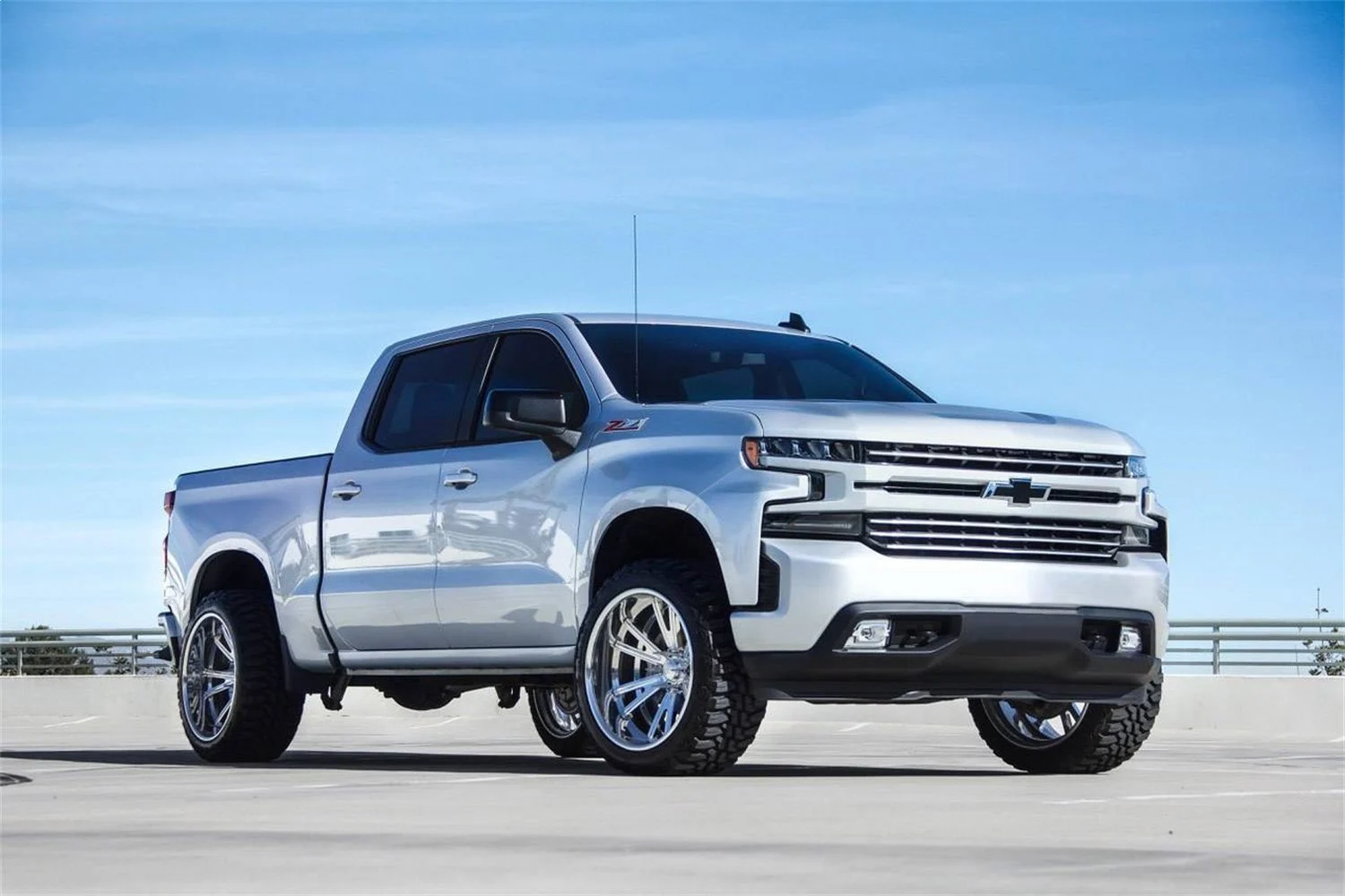 T-Rex 6211233 - 2019-2021 Silverado 1500?Trailboss, RST, LT Round Billet Grille, Horizontal Round, Brushed, 4 Pc, Overlay - PN #