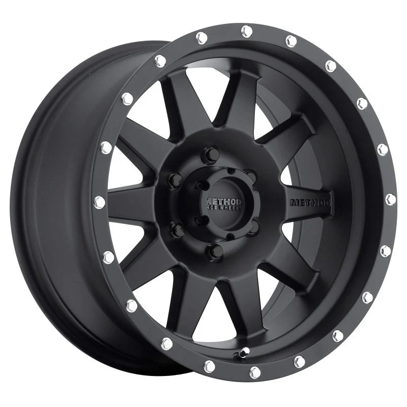 Method Wheels MR30178516500 - Aluminum Wheels 17x8.5 The Standard MR301 Bolt Pattern 6 On 135 Offset 0 Lip Size 2.76 Matte Black MB Method