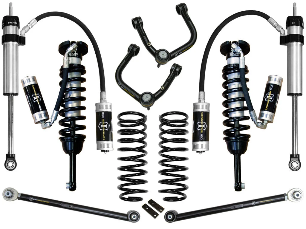Icon K53065T - 2010+ Toyota FJ/4Runner 0-3.5in Stage 5 Suspension System w/Tubular Uca