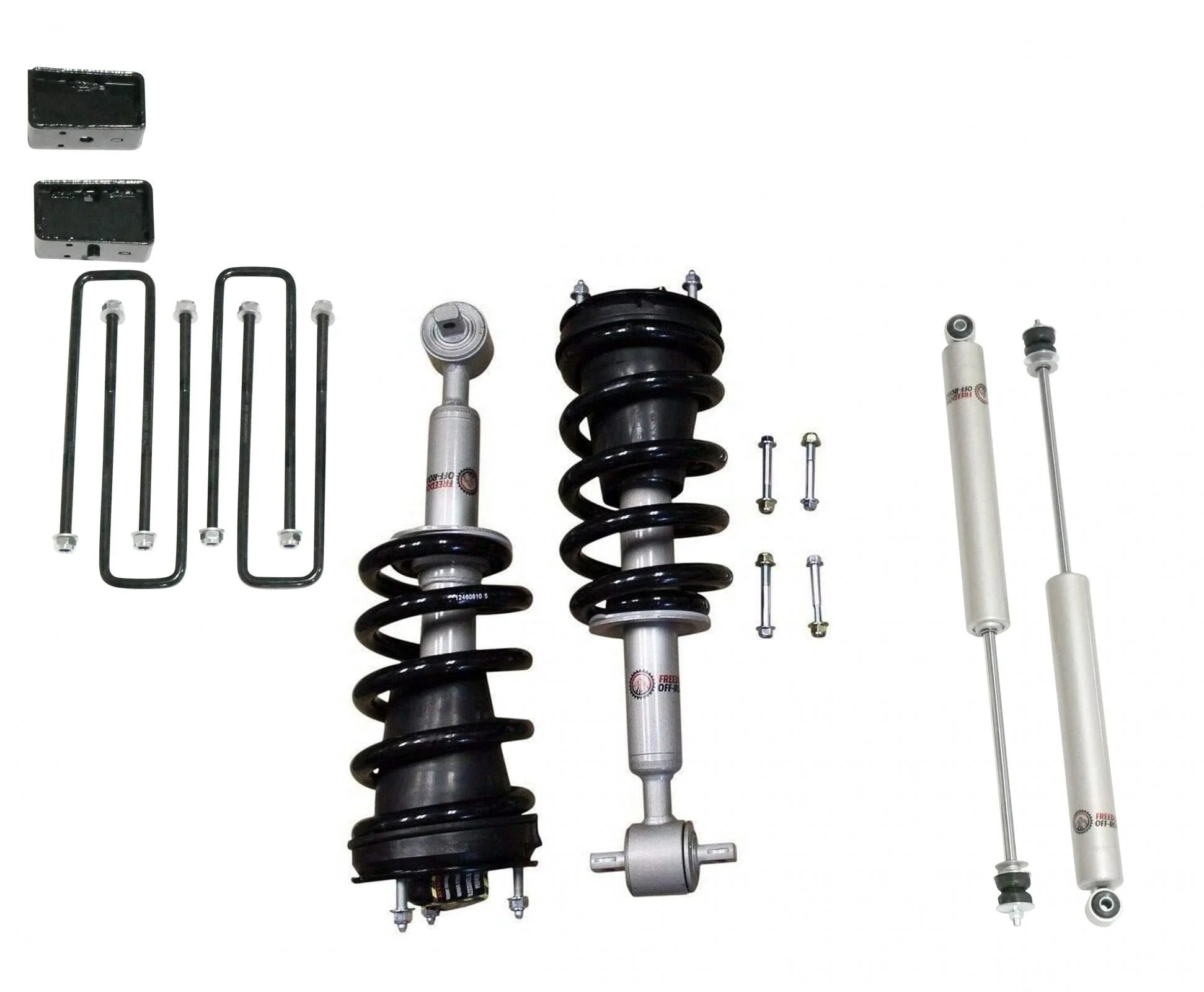 Freedom Offroad FO-G803-3-KIT - 3 Inch Lift Kit w/ Front Struts, Rear Blocks, and Shocks 07-18 Chevrolet Silverado 1500/07-18 GMC Sierra 1500 Freedom Off-Road