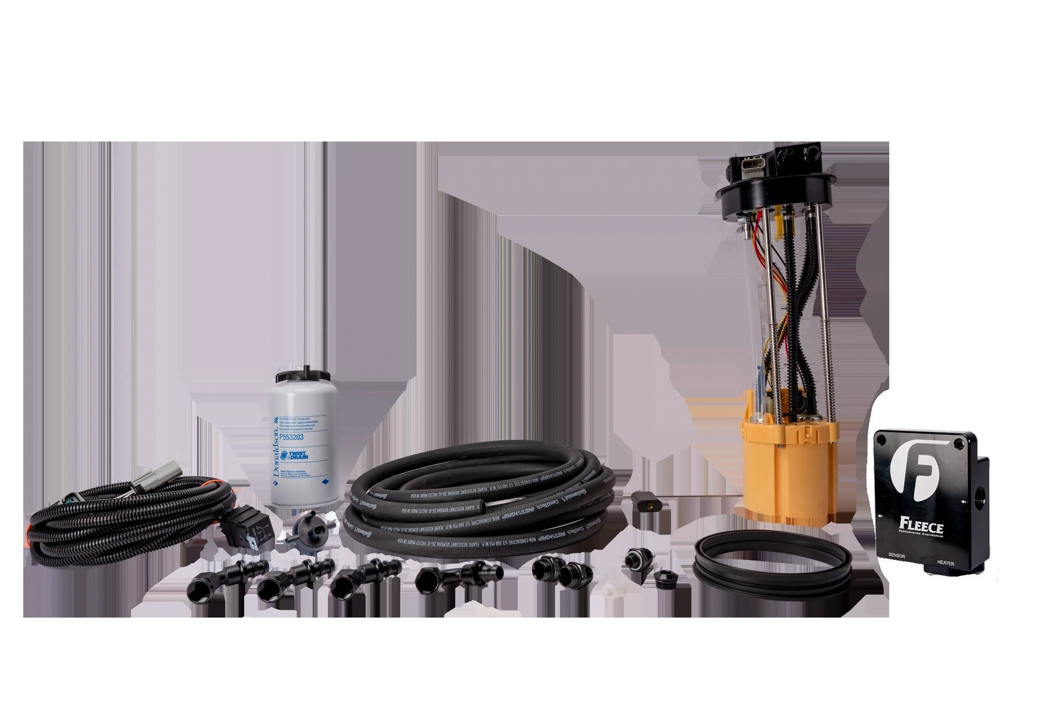 Fleece Performance FPE-34754 - Fuel System Upgrade Kit with PowerFlo Lift Pump for 98.5-2002 Dodge Cummins