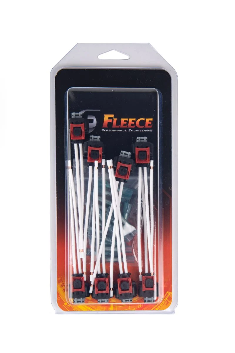 Fleece Performance FPE-HAR-L5P-INJ-PT-8P - Replacement Fuel Injector Connector With Pigtail for L5P Duramax - 8 pack