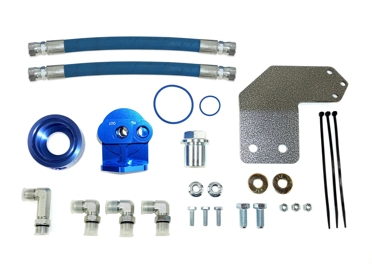 Pacbrake HP10596 - Oil Filter Relocation Kit for 2019-24 & 2026 RAM 1500 5.7L HEMI