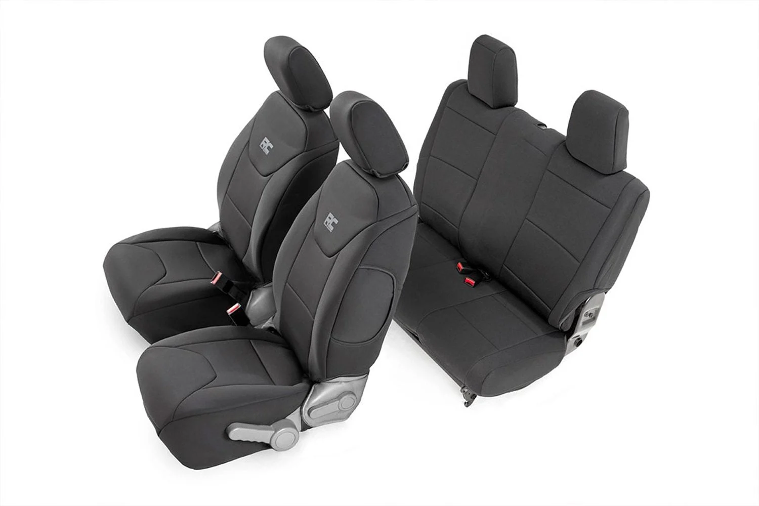 Rough Country 91005 - - Seat Covers - Front and Rear - Jeep Wrangler JK 4WD (2007-2010)