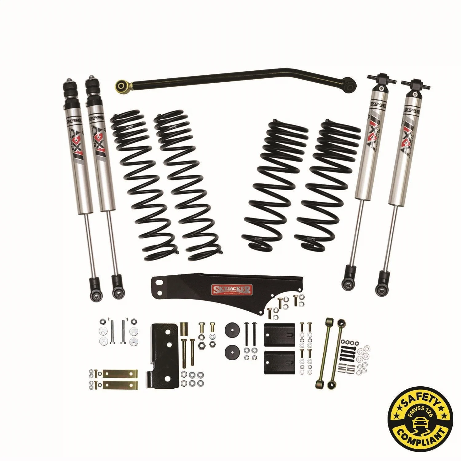 Skyjacker JK35BKXMLT - 3.5 In. Suspension Lift Kit With ADX M2.0 Aluminum Monotube Shocks