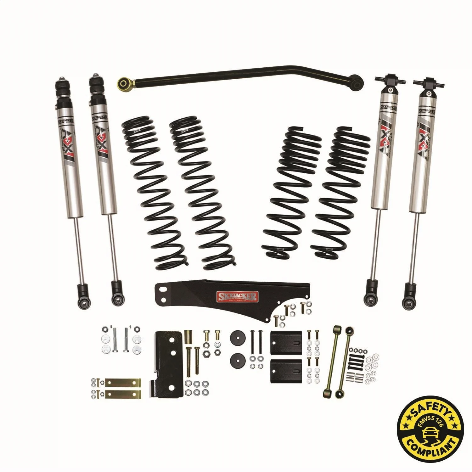 Skyjacker JK40BKXMLT - 4 In. Suspension Lift Kit With ADX M2.0 Aluminum Monotube Shocks