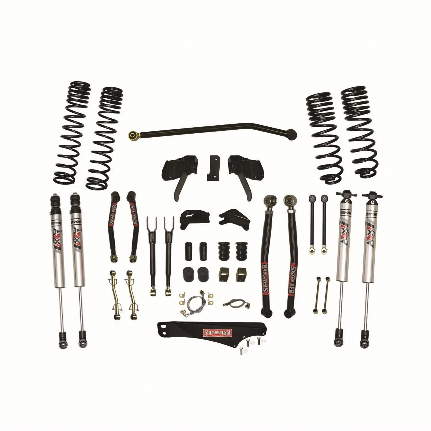 Skyjacker JK70LKLTSX-XM - 7 In. Long Arm Suspension Lift Kit With ADX M2.0 Aluminum Monotube Shocks
