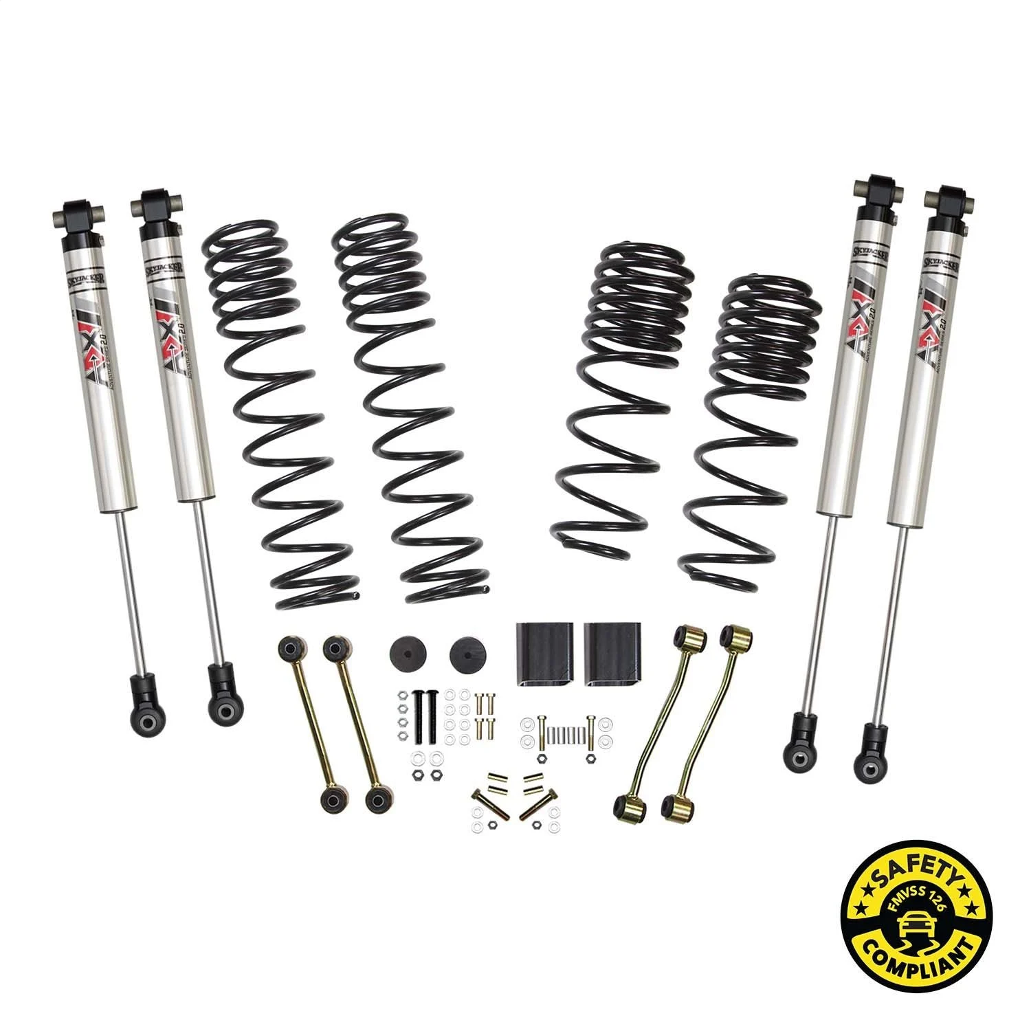 Skyjacker JL25R3BKXMLT - 2.5 In. Suspension Lift Kit With ADX M2.0 Aluminum Monotube Shocks