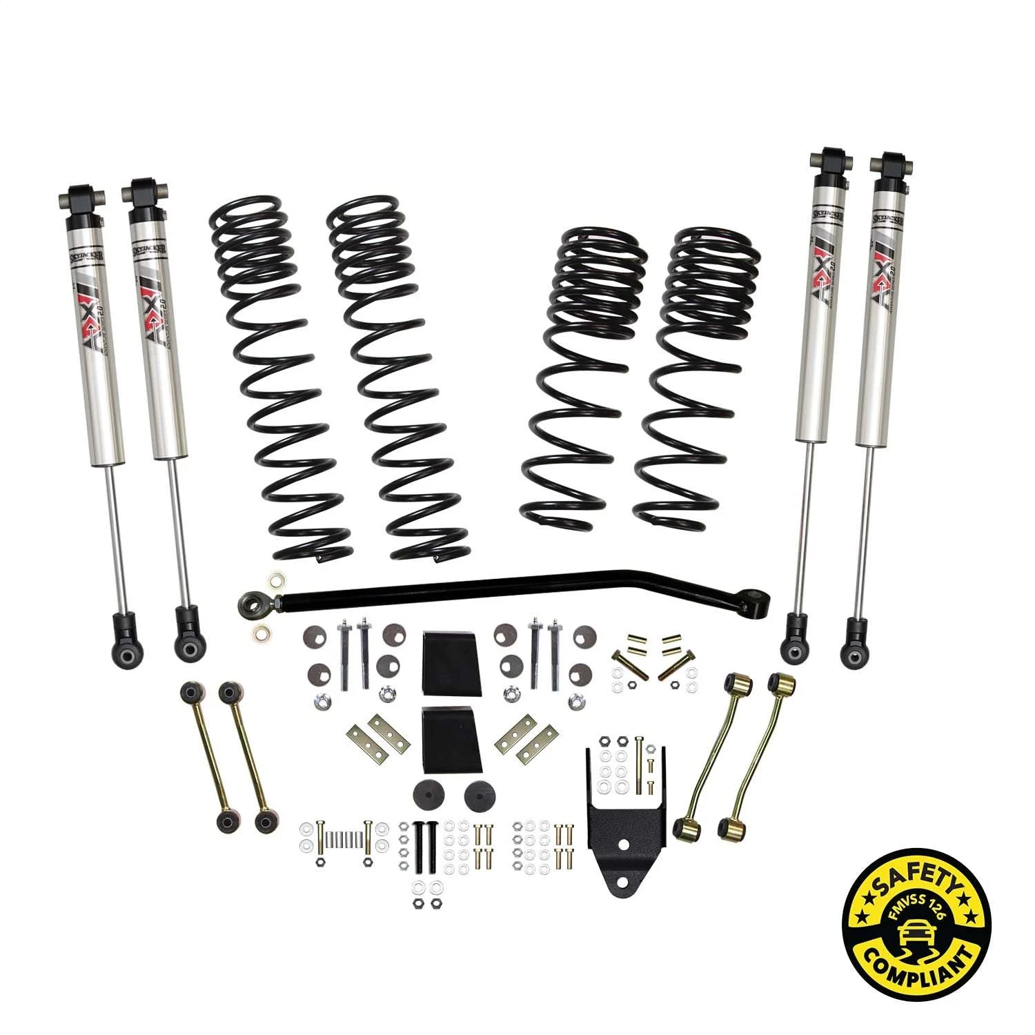 Skyjacker JL35BKXMLT - 3.5 In. Suspension Lift Kit With ADX M2.0 Aluminum Monotube Shocks