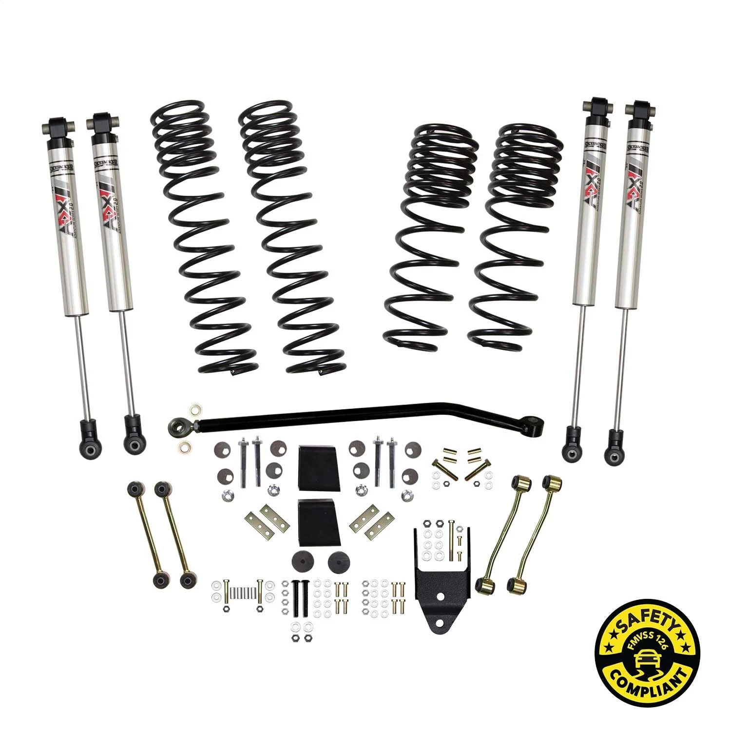 Skyjacker JL35R3BKXMLT - 3.5 In. Suspension Lift Kit With ADX M2.0 Aluminum Monotube Shocks