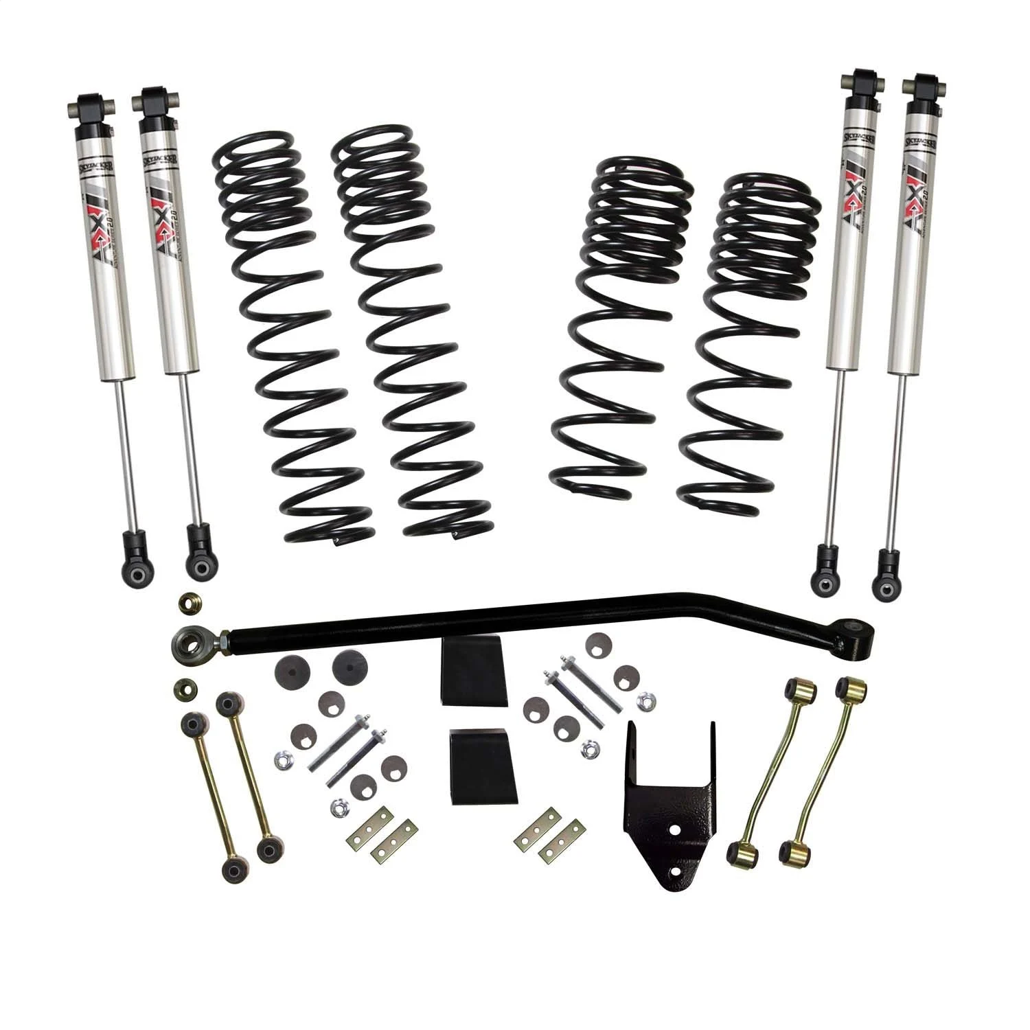 Skyjacker JL37ERBKXMLT - 3.75 In. Suspension Lift Kit With ADX M2.0 Aluminum Monotube Shocks