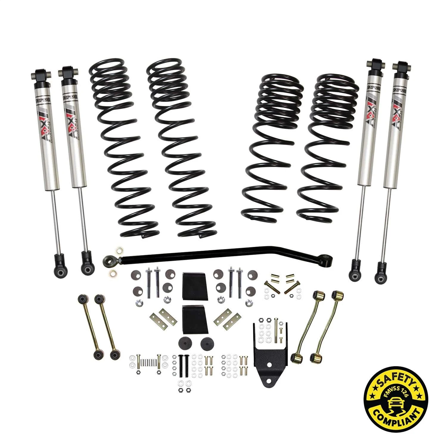Skyjacker JL40BKXMLT - 4 In. Suspension Lift Kit With ADX M2.0 Aluminum Monotube Shocks