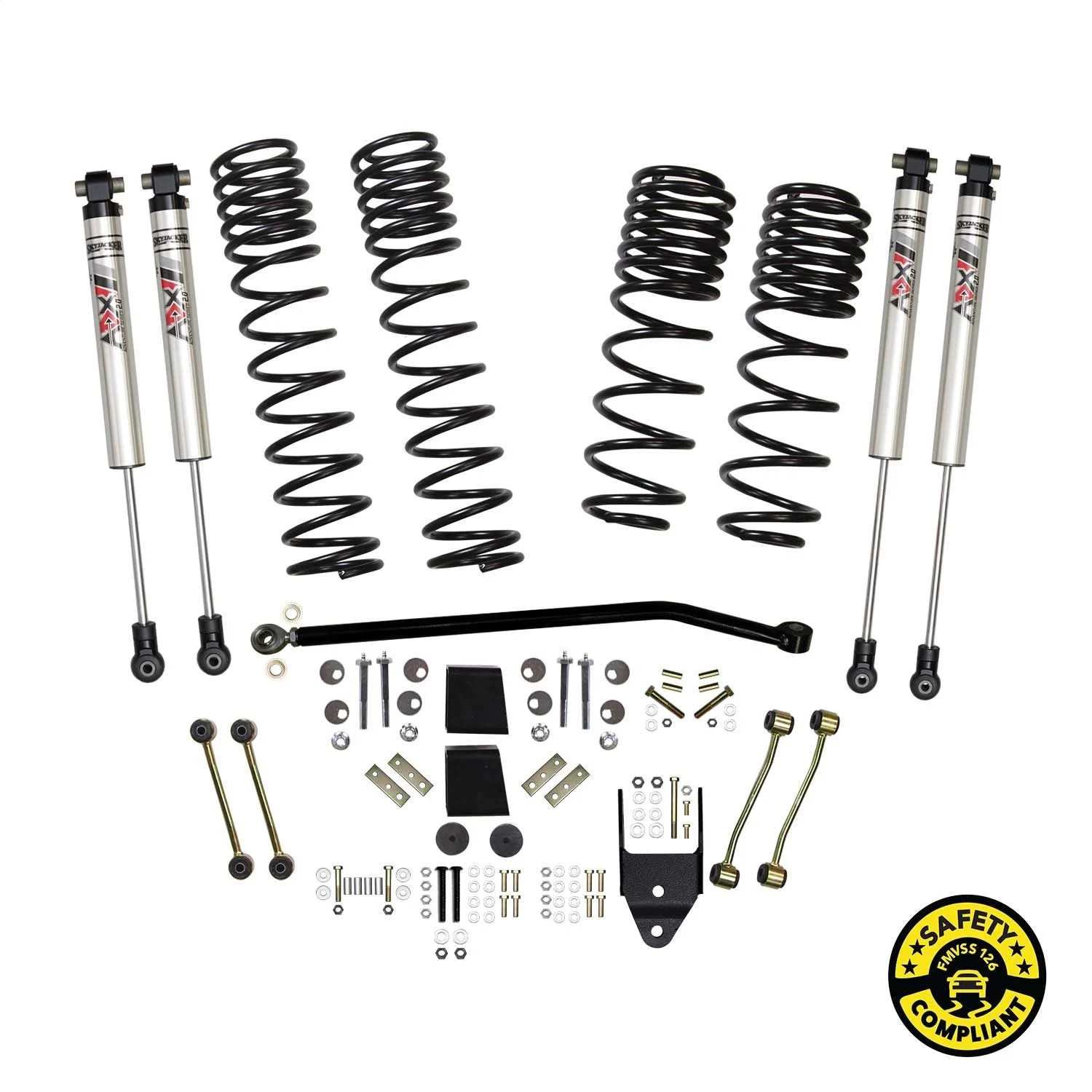 Skyjacker JL40RBKXMLT - 4 In. Suspension Lift Kit With ADX M2.0 Aluminum Monotube Shocks