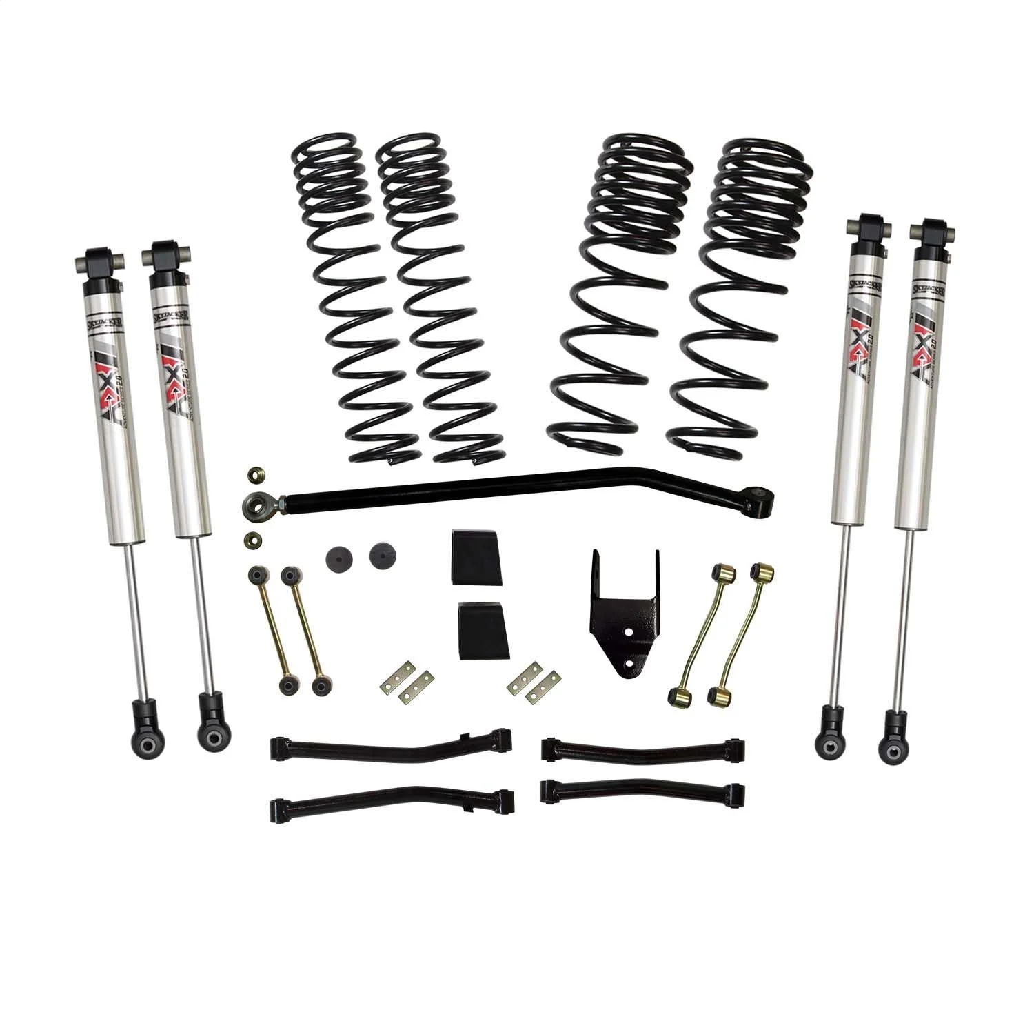 Skyjacker JL45ERBKXMLT - 4.5 In. Suspension Lift Kit With ADX M2.0 Aluminum Monotube Shocks