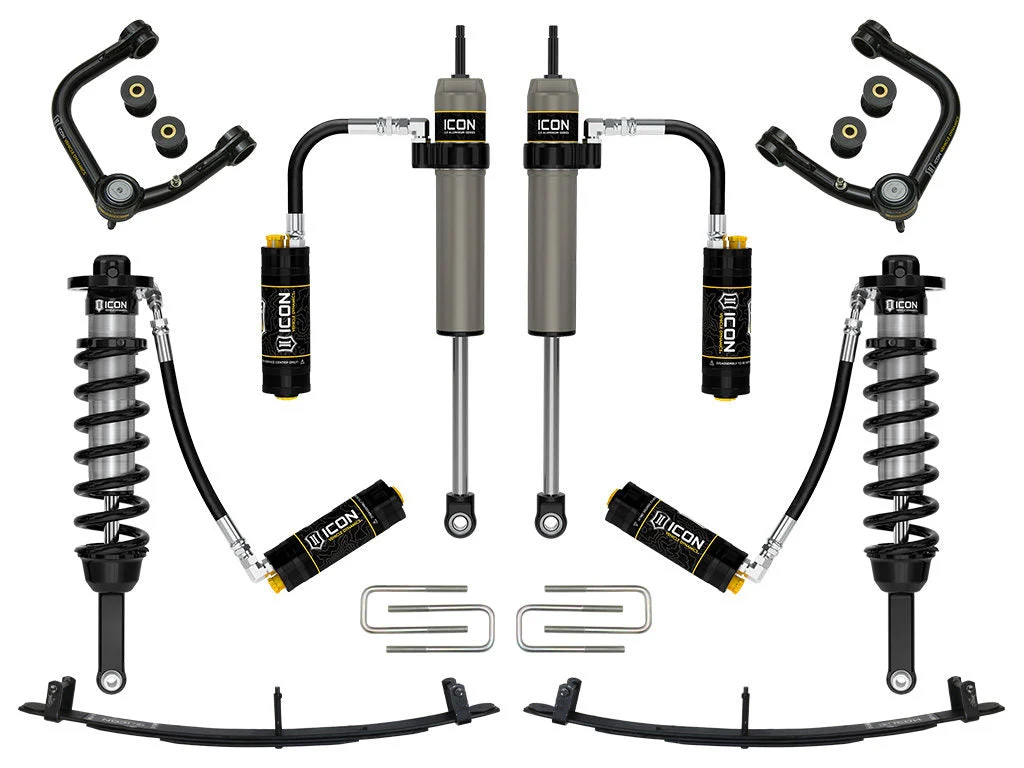 Icon K53006T - 05-15 Toyota Tacoma 0-3.5in/2016+ Toyota Tacoma 0-2.75in Stg 6 Suspension System w/Tubular Uca