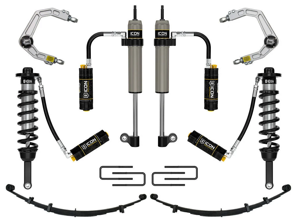 Icon K53009 - 05-15 Toyota Tacoma 0-3.5in/16-17 Toyota Tacoma 0-2.75in Stage 9 Suspension System w/Billet Uca