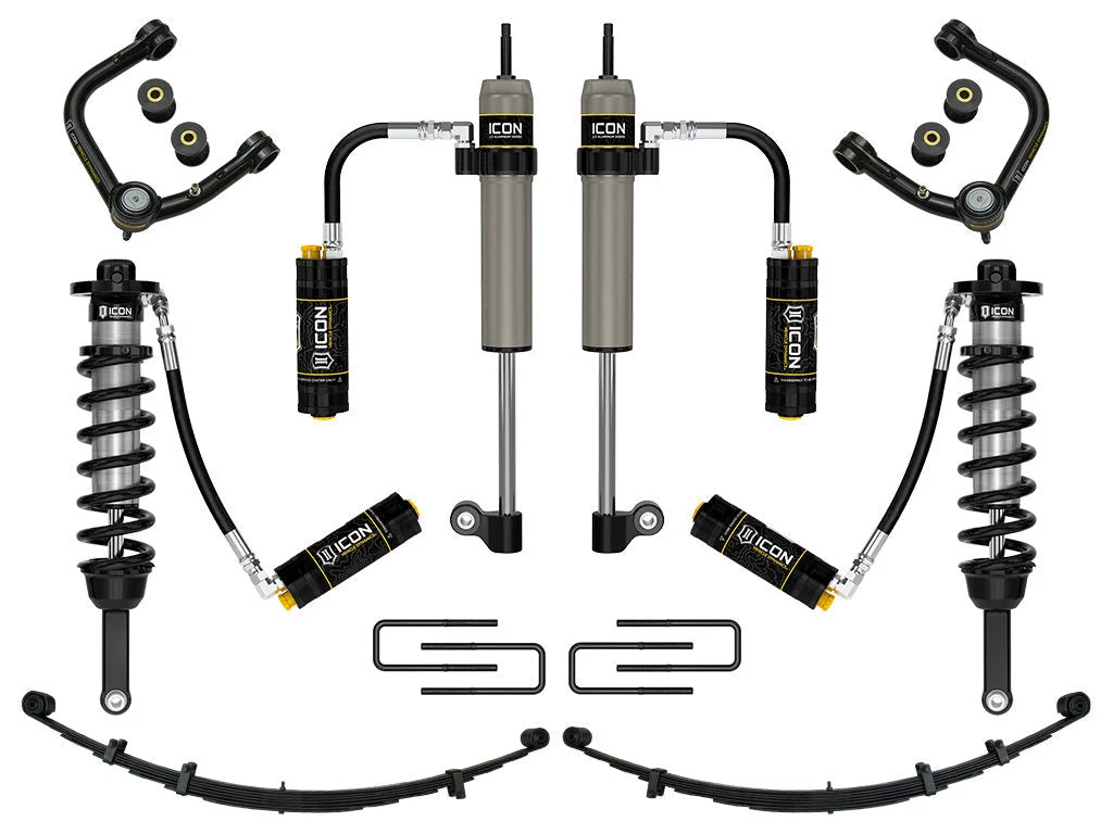 Icon K53009T - 05-15 Toyota Tacoma 0-3.5in/16-17 Toyota Tacoma 0-2.75in Stg 9 Suspension System w/Tubular Uca