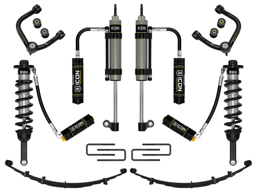 Icon K53010T - 05-15 Toyota Tacoma 0-3.5in/16-17 Toyota Tacoma 0-2.75in Stg 10 Suspension System w/Tubular Uca