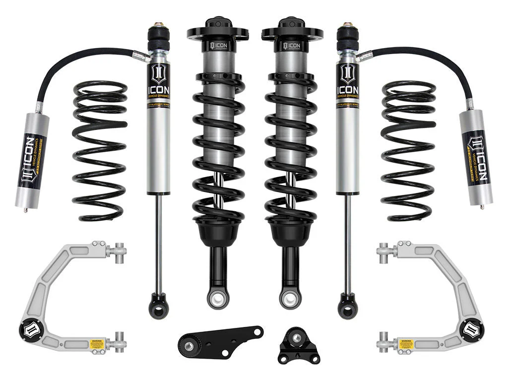 Icon K53293X - 2024+ Toyota Tacoma 1.25-3in Stage 3 Suspension System w/ Billet Overland Rear Coils