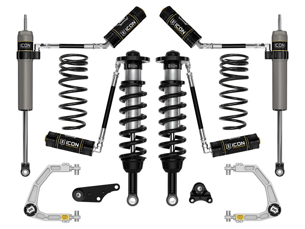 Icon K53294X - 2024+ Toyota Tacoma 1.25-3in Stage 4 Suspension System w/ Billet Overland Rear Coils