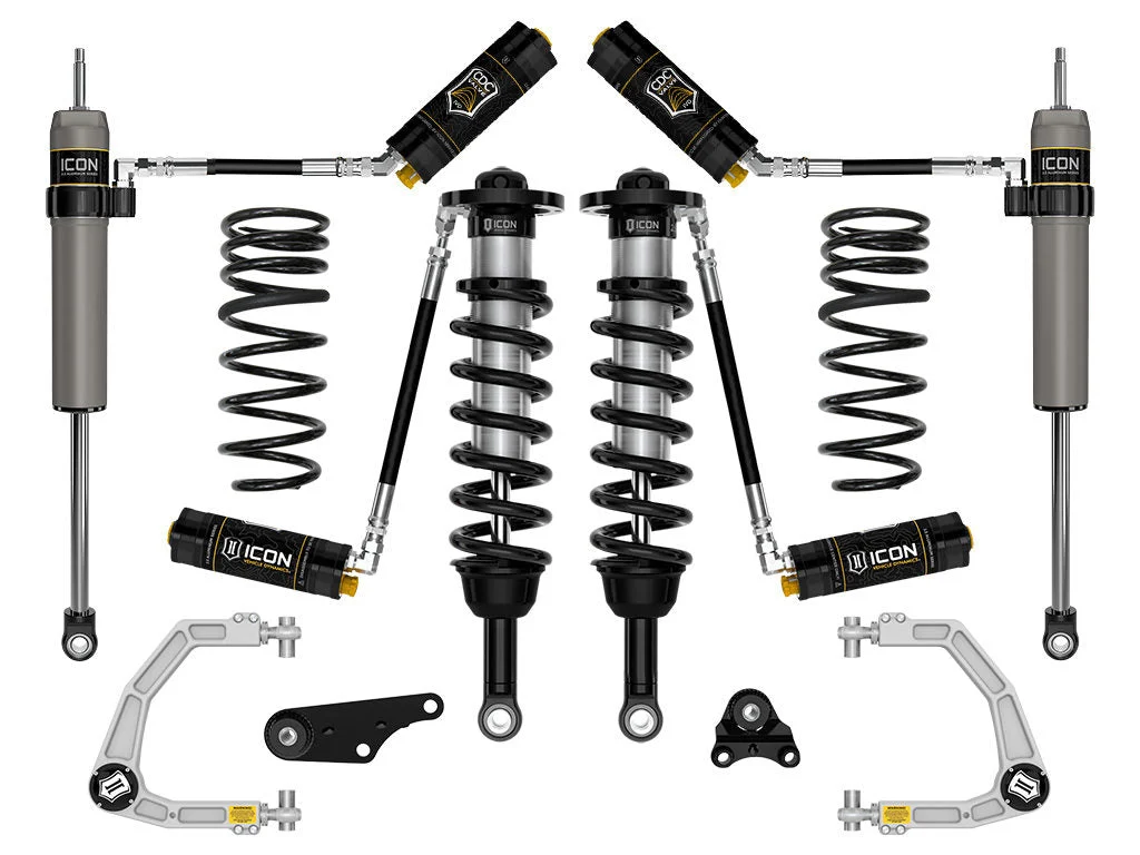 Icon K53295S - 2024+ Toyota Tacoma 1.25in-3in Stage 5 Suspension System Billet w/ Triple Rate Spring