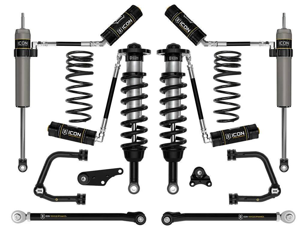 Icon K53297TX - 2024-2025 Toyota Tacoma 1.25-3" Lift, Stage 7 Suspension System, Tubular, Overland Rear Springs