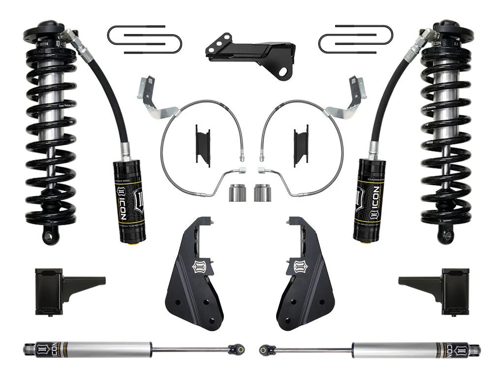 Icon K63171 - 23-25 Ford F-250/F-350 Super Duty 4WD 4-5.5in Lift Stage Coilover Conversion System