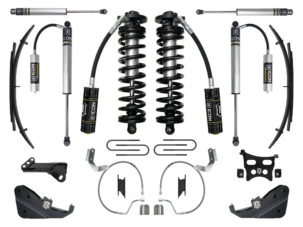 Icon K63172L - 23-24 Ford F250/F350 Super Duty 4WD 4-5.5in Stage 2 Lift Coilover Conv System W/ Exp Packs
