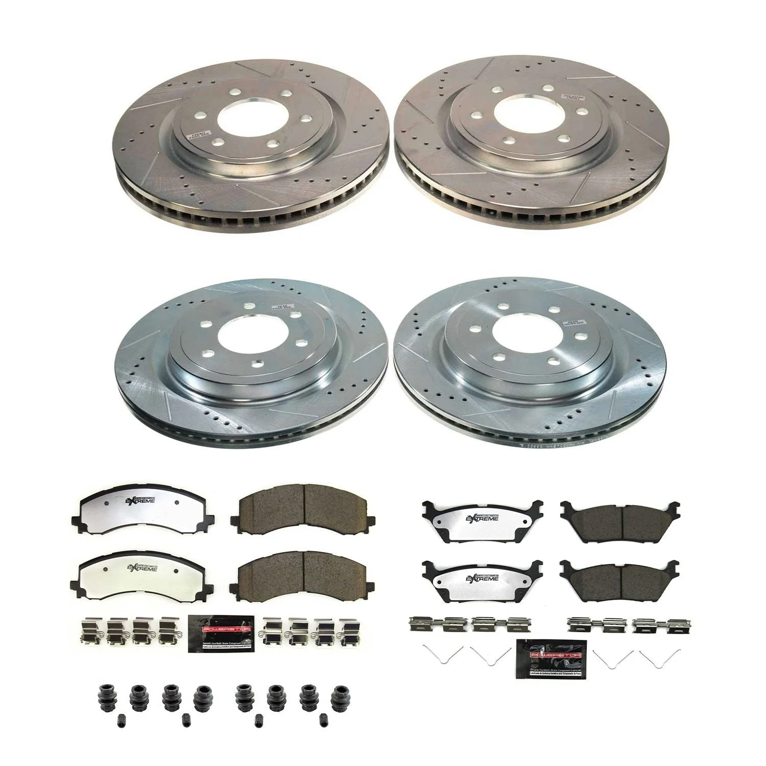 PowerStop K8804-36 - Power Stop 21-22 Ford F-150 Front & Rear Z36 Truck & Tow Brake Kit